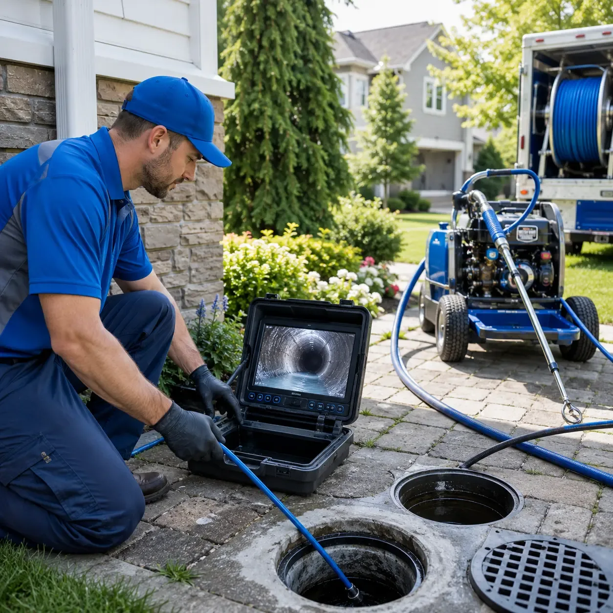 Outdoor drain cleaning professionals serving Columbus, WI