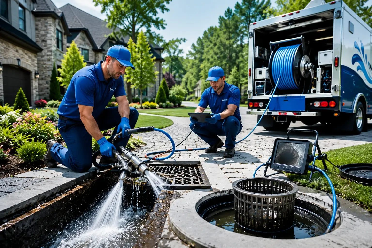 Local outdoor drain cleaning professionals in Columbus, WI