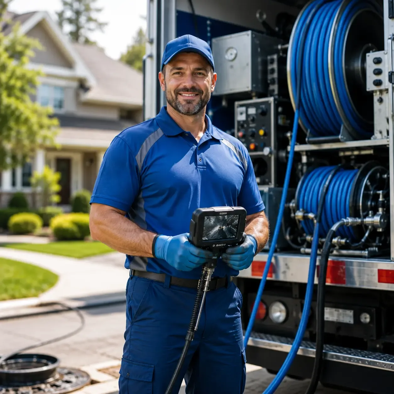 Local outdoor drain cleaning specialists in Columbus, WI